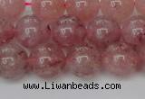 CBQ615 15.5 inches 14mm round natural strawberry quartz beads