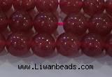 CBQ622 15.5 inches 8mm round strawberry quartz beads wholesale