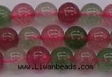 CBQ657 15.5 inches 8mm round mixed strawberry quartz beads