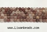 CBQ730 15.5 inches 8mm round strawberry quartz beads wholesale