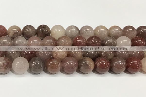 CBQ732 15.5 inches 12mm round strawberry quartz beads wholesale