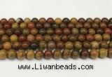 CBQ737 15.5 inches 8mm round red moss agate beads wholesale