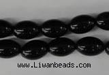 CBS202 15.5 inches 10*14mm rice blackstone beads wholesale