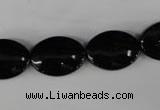 CBS250 15.5 inches 13*18mm oval blackstone beads wholesale