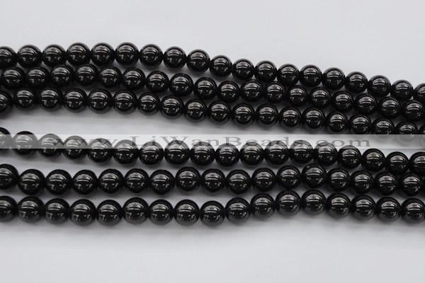 CBS501 15.5 inches 8mm round A grade black spinel beads