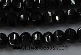 CBS529 15.5 inches 3*5mm lantern-shaped natural black spinel beads