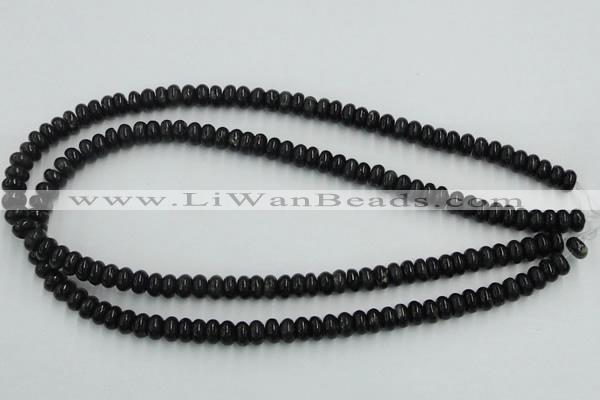 CBT04 16 inches 4*8mm rondelle natural biotite beads wholesale