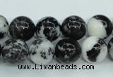 CBW104 15.5 inches 12mm round black & white jasper beads