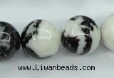 CBW107 15.5 inches 18mm round black & white jasper beads