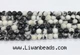 CBW172 15.5 inches 8mm round black & white jasper gemstone beads wholesale