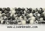 CBW174 15.5 inches 12mm round black & white jasper gemstone beads wholesale