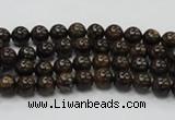 CBZ100 15.5 inches 4mm round bronzite gemstone beads