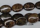 CBZ218 15.5 inches 12*16mm oval bronzite gemstone beads