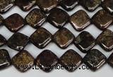 CBZ222 15.5 inches 10*10mm diamond bronzite gemstone beads