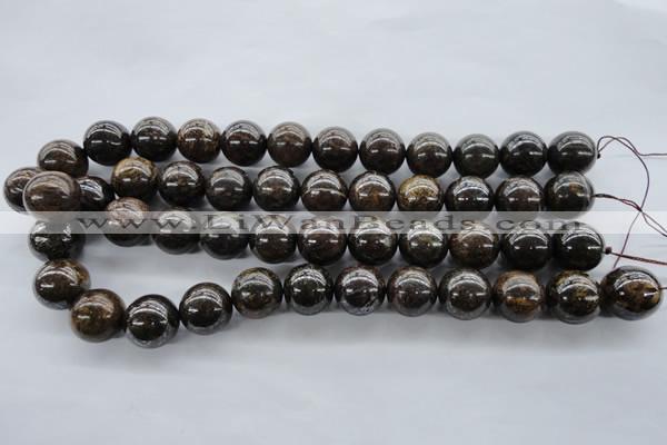 CBZ300 15.5 inches 16mm round bronzite gemstone beads wholesale