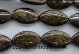 CBZ305 15.5 inches 12*20mm marquise bronzite gemstone beads wholesale