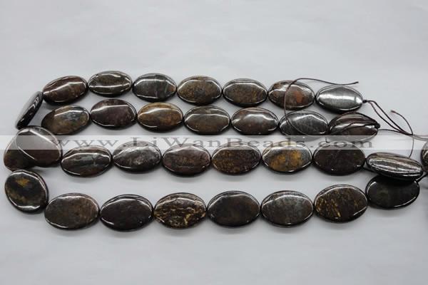 CBZ307 15.5 inches 18*25mm oval bronzite gemstone beads wholesale