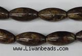 CBZ406 15.5 inches 10*20mm rice bronzite gemstone beads