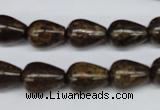 CBZ412 15.5 inches 10*14mm teardrop bronzite gemstone beads