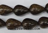 CBZ415 15.5 inches 15*20mm teardrop bronzite gemstone beads