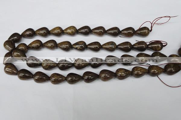 CBZ415 15.5 inches 15*20mm teardrop bronzite gemstone beads