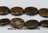 CBZ437 15.5 inches 12*16mm faceted oval bronzite gemstone beads