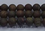 CBZ600 15.5 inches 4mm round matte bronzite beads wholesale