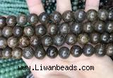 CBZ622 15.5 inches 12mm round bronzite beads wholesale