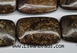 CBZ78 15.5 inches 20*30mm rectangle bronzite gemstone beads