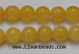 CCA06 15.5 inches 12mm round yellow calcite gemstone beads wholesale