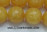 CCA08 15.5 inches 20mm round yellow calcite gemstone beads wholesale