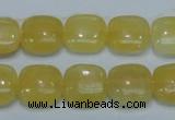 CCA12 15.5 inches 16*16mm square yellow calcite gemstone beads