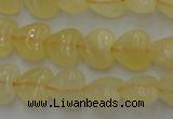 CCA22 15.5 inches 8*8mm heart calcite gemstone beads wholesale