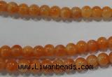 CCA301 15.5 inches 6mm round orange calcite gemstone beads wholesale