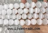 CCA383 15.5 inches 16mm round white calcite gemstone beads