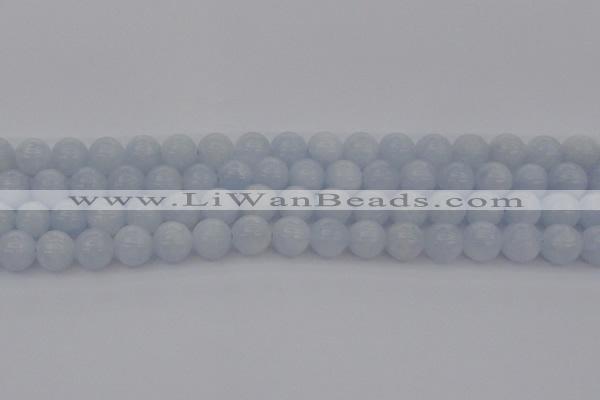 CCA407 15.5 inches 10mm round blue calcite gemstone beads