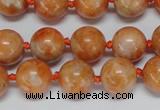 CCA453 15.5 inches 10mm round orange calcite gemstone beads