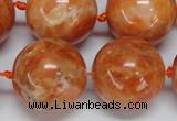 CCA458 15.5 inches 20mm round orange calcite gemstone beads