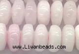 CCA536 15 inches 6*10mm rondelle pink calcite beads