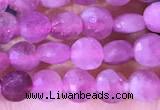 CCB1043 15 inches 4mm faceted coin tourmaline beads