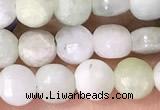 CCB1047 15 inches 4mm faceted coin jade beads