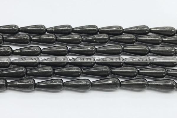 CCB1205 15 inches 8*20mm teardrop shungite beads