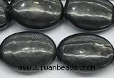 CCB1223 15 inches 10*14mm oval shungite gemstone beads