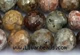 CCB1252 15 inches 8mm faceted round gemstone beads