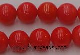 CCB126 15.5 inches 8mm round red coral beads strand wholesale