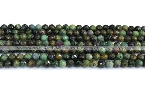 CCB1280 15 inches 6mm faceted round gemstone beads