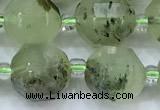 CCB1468 15 inches 9mm - 10mm faceted prehnite beads