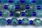 CCB1593 15 inches 5mm - 6mm faceted apatite gemstone beads