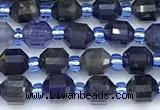 CCB1596 15 inches 5mm - 6mm faceted iolite gemstone beads