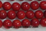 CCB55 15.5 inches 4-6mm round red coral beads Wholesale